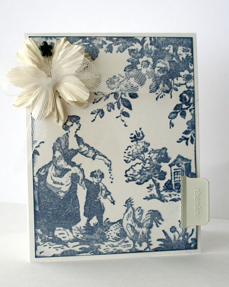 Toile is the latest Backgrounder release from CHF My color inspiration came